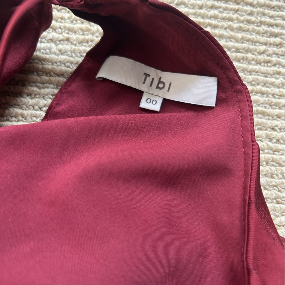 Tibi Mendini Silk Twill Pleated Dress 00 or XS - Picture 8 of 8